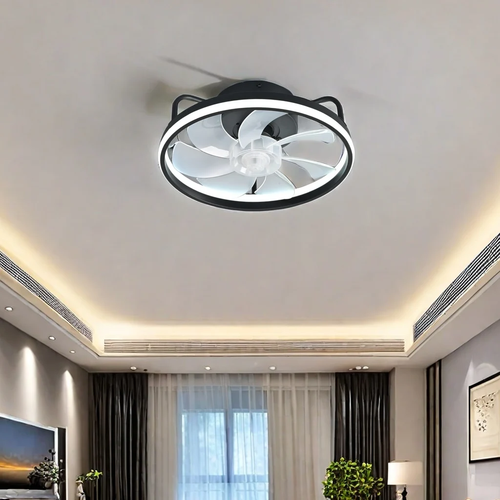 Decor Lighting Ceiling Fans - 2 w 1 Nowoczesny inteligentny wentylator