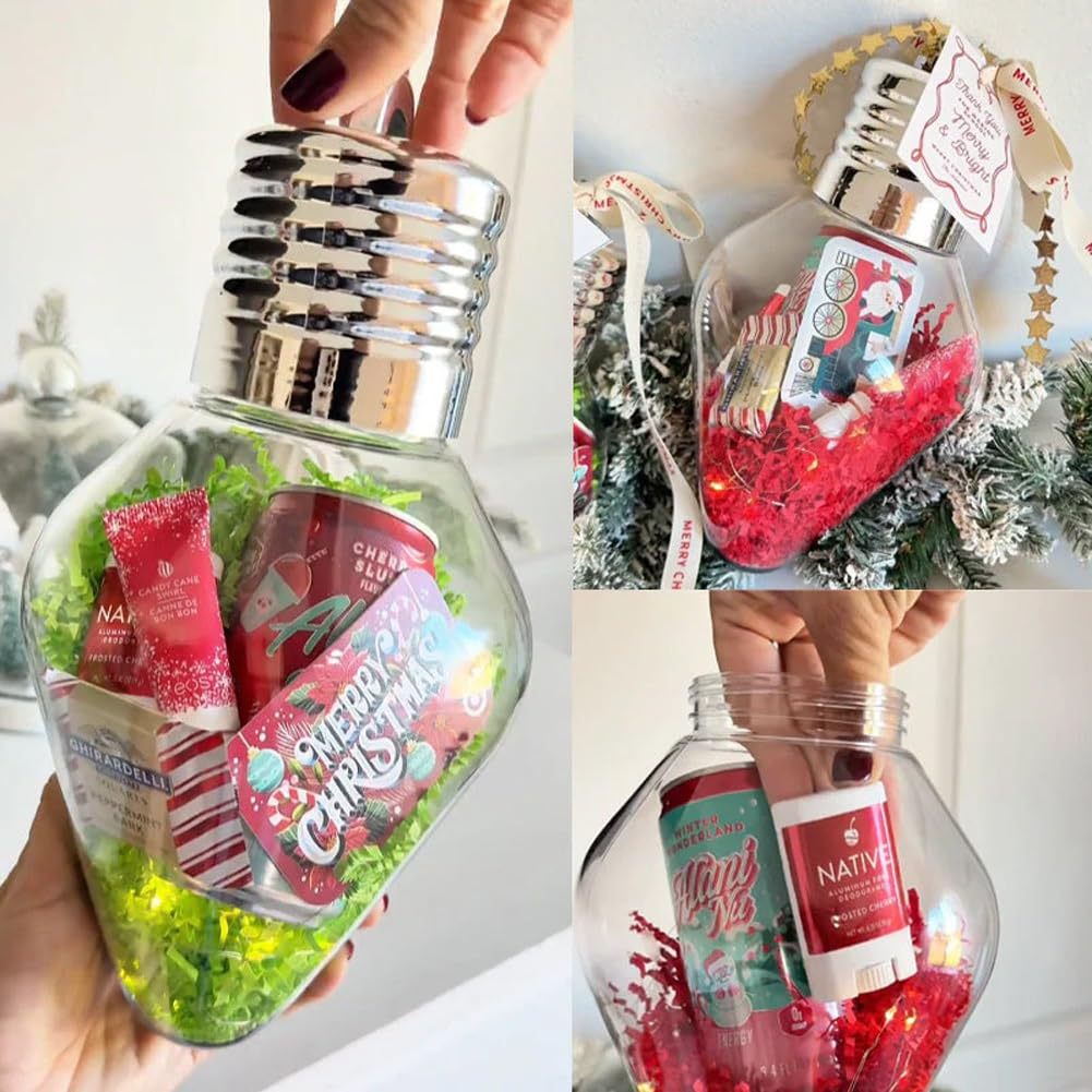 Home Decor Lighting Tree - Świąteczny słoik na prezenty w kształcie