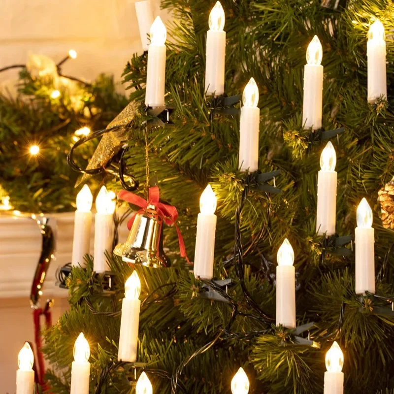 Home Decor Lighting Tree - Świeczki stożkowe bez płomienia 10/20 LED