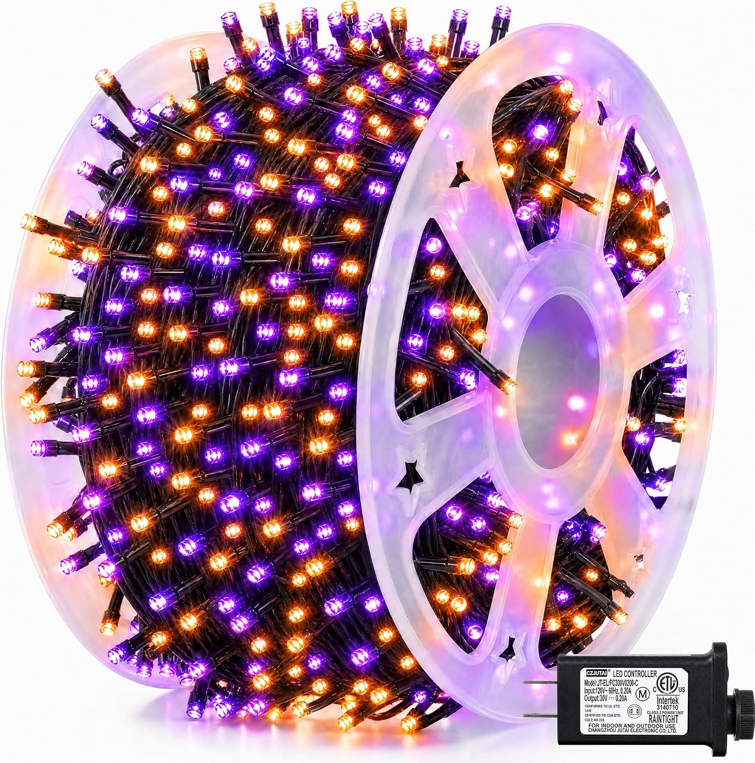 Orange Lighting Decor - Dazzle Bright 164 FT 500 LED