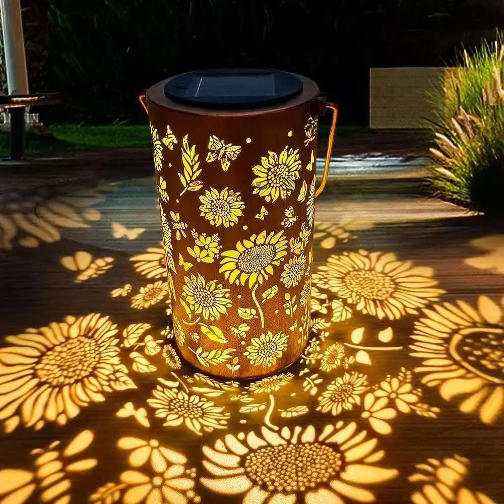 Garden Lighting Decor - Lampa słonecznikowa z efektem światła i