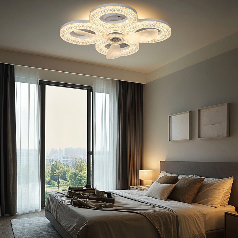 Decor Lighting Ceiling Fans - Wentylator sufitowy z podwójną podstawą, oprawa