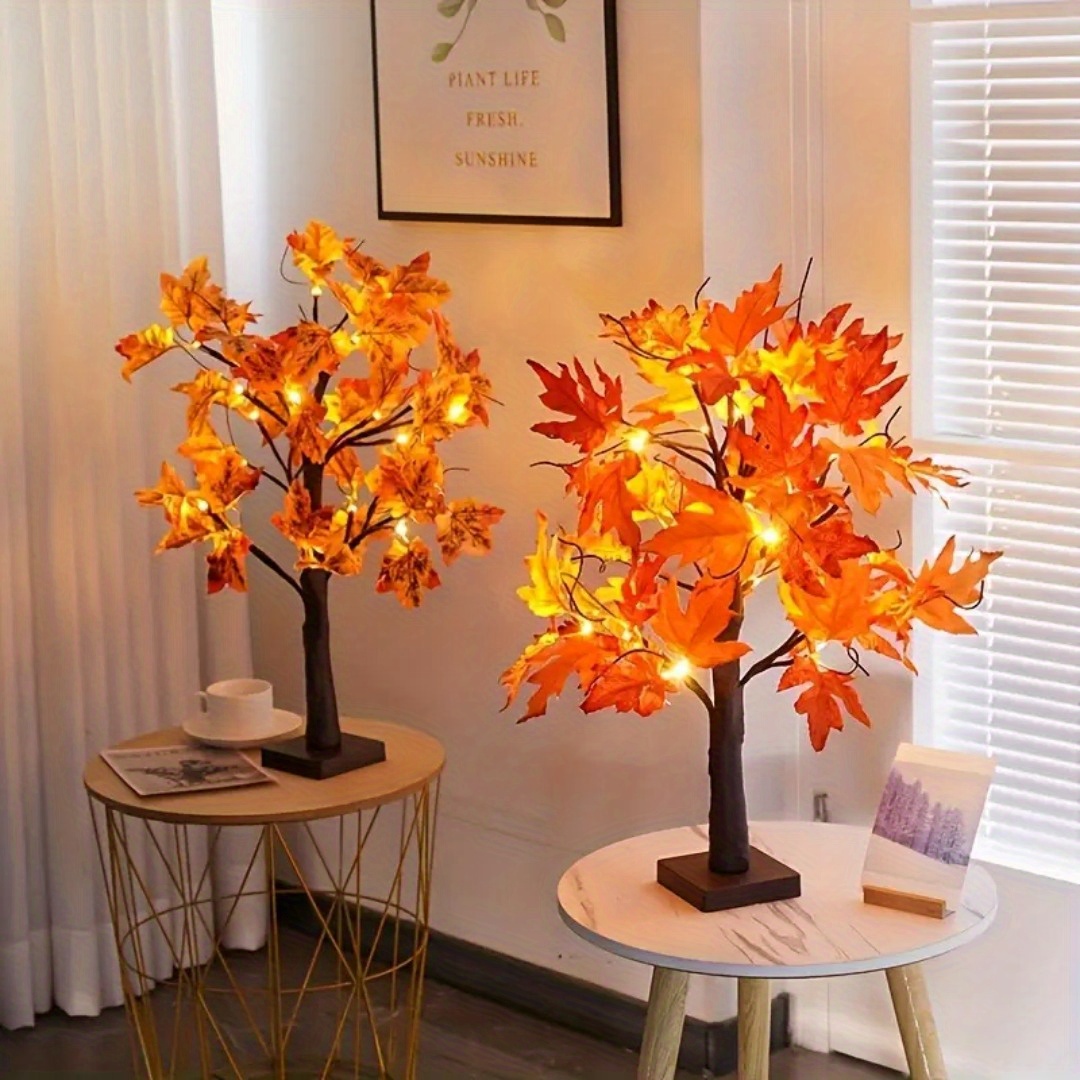 Home Decor Lighting Tree - 24-calowe jesiennie podświetlone drzewko klonowe, dekoracja