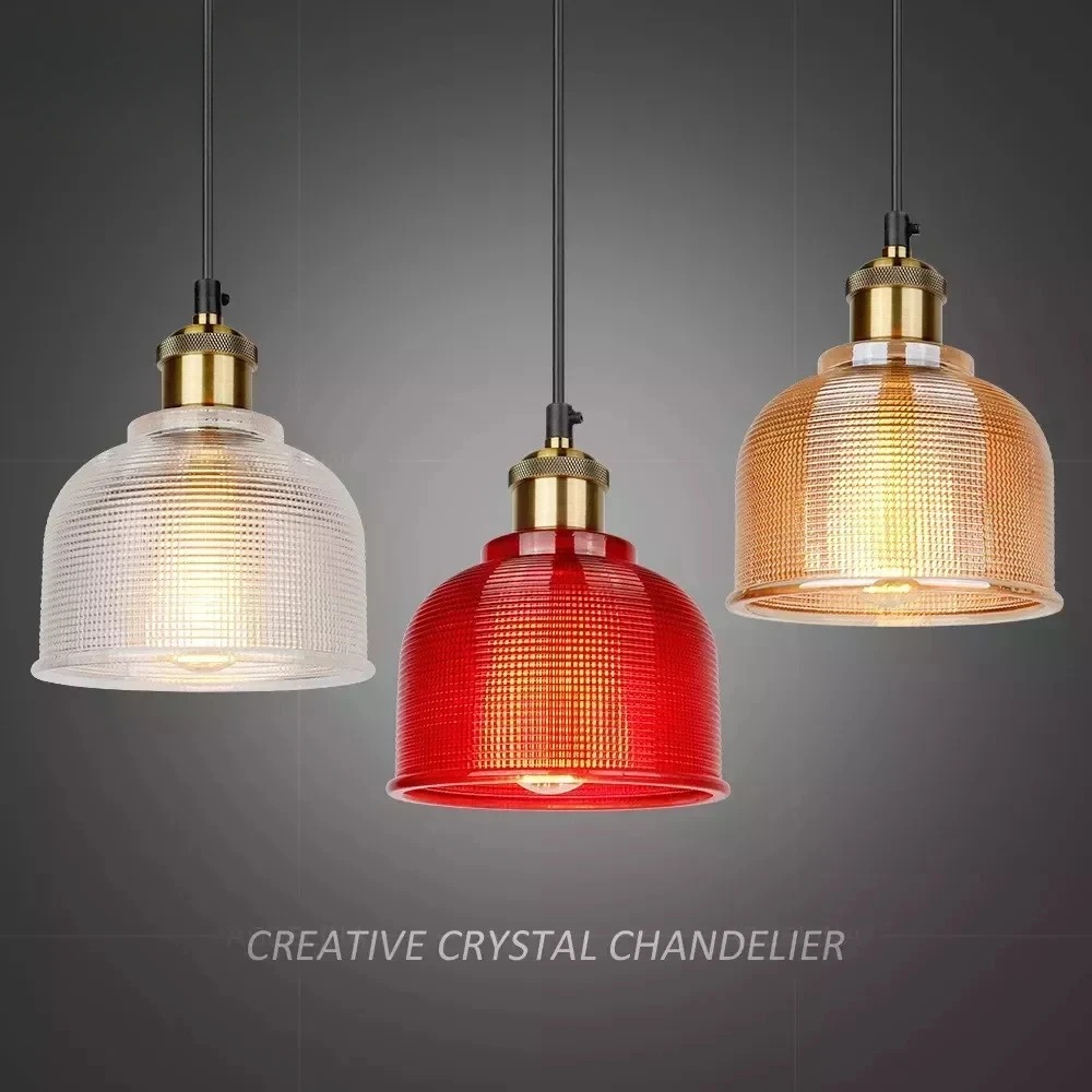 Lampy wiszące z vintage szkła, – Lighting Room Decor Items recenzja i cena