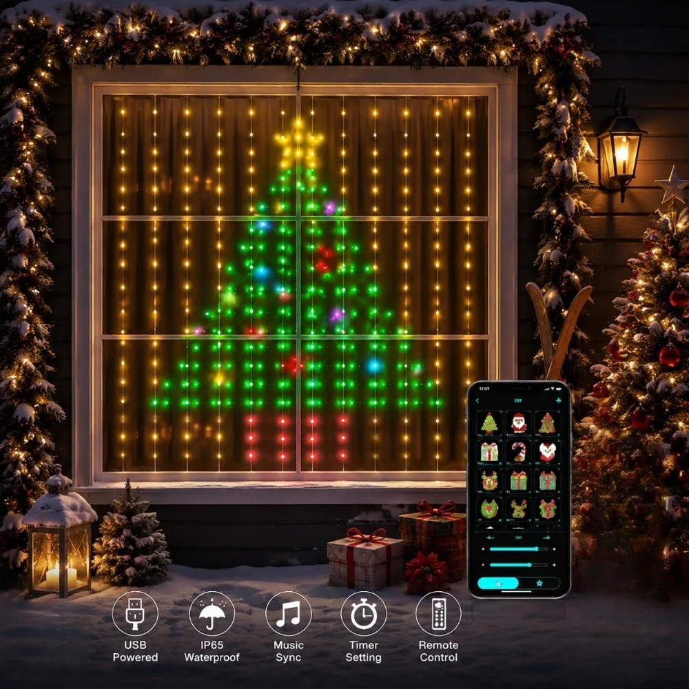 Zewnętrzne LED-owe zasłony świ – Garden Lighting Decor recenzja i cena