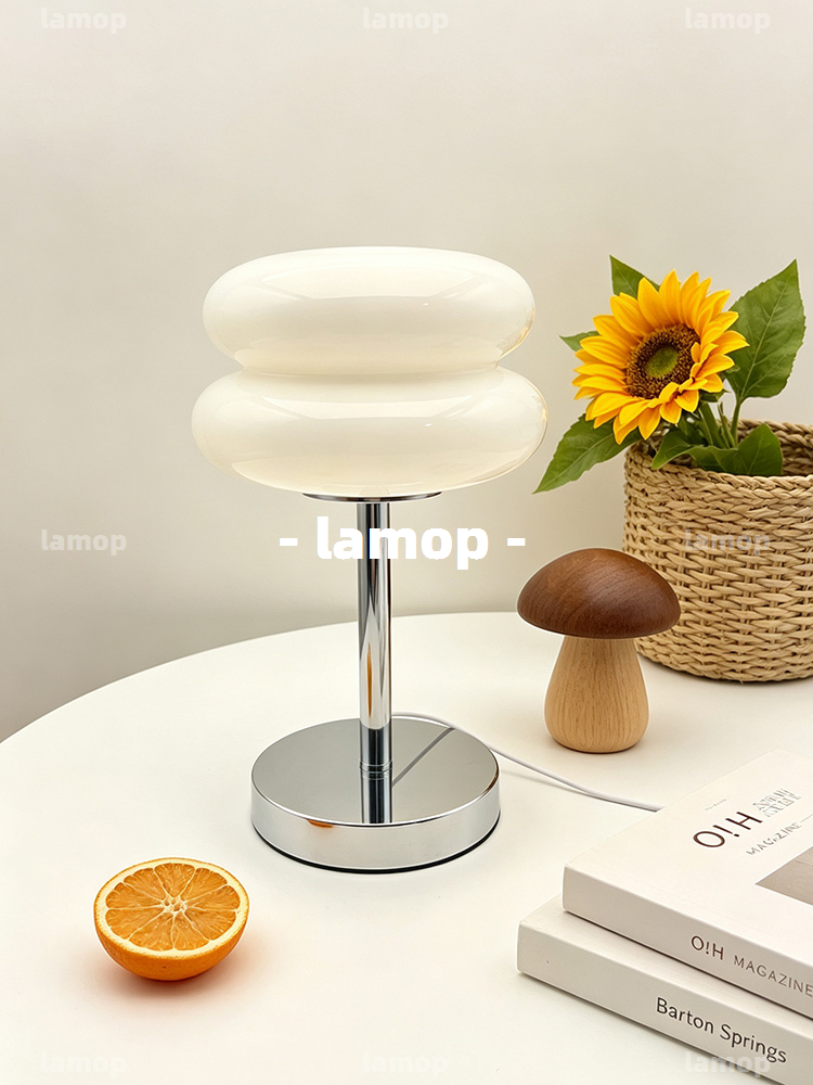 Lampa stołowa Bauhaus Cream-Gl – Room Lighting Bedroom Decor recenzja i cena