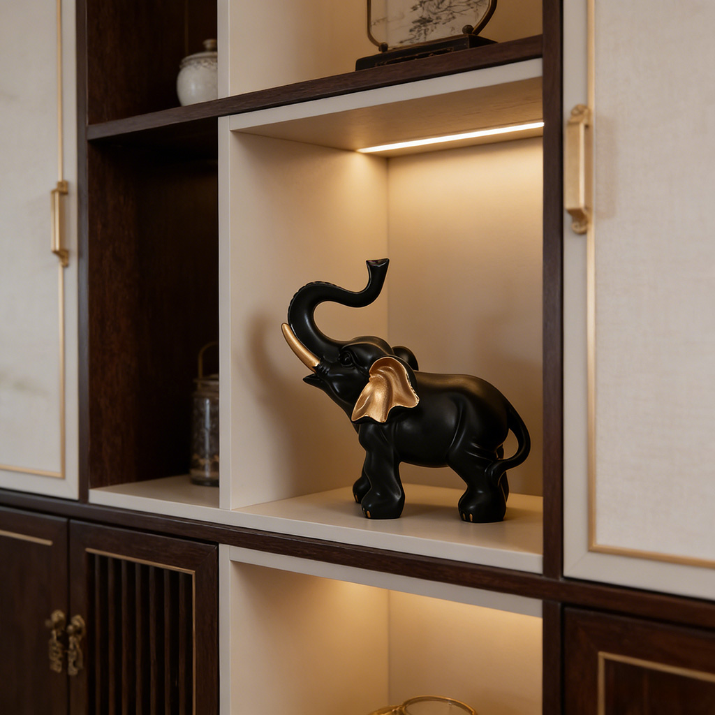 1 sztuka czarno-złotej ozdoby  – Lighting Room Decor Items recenzja i cena