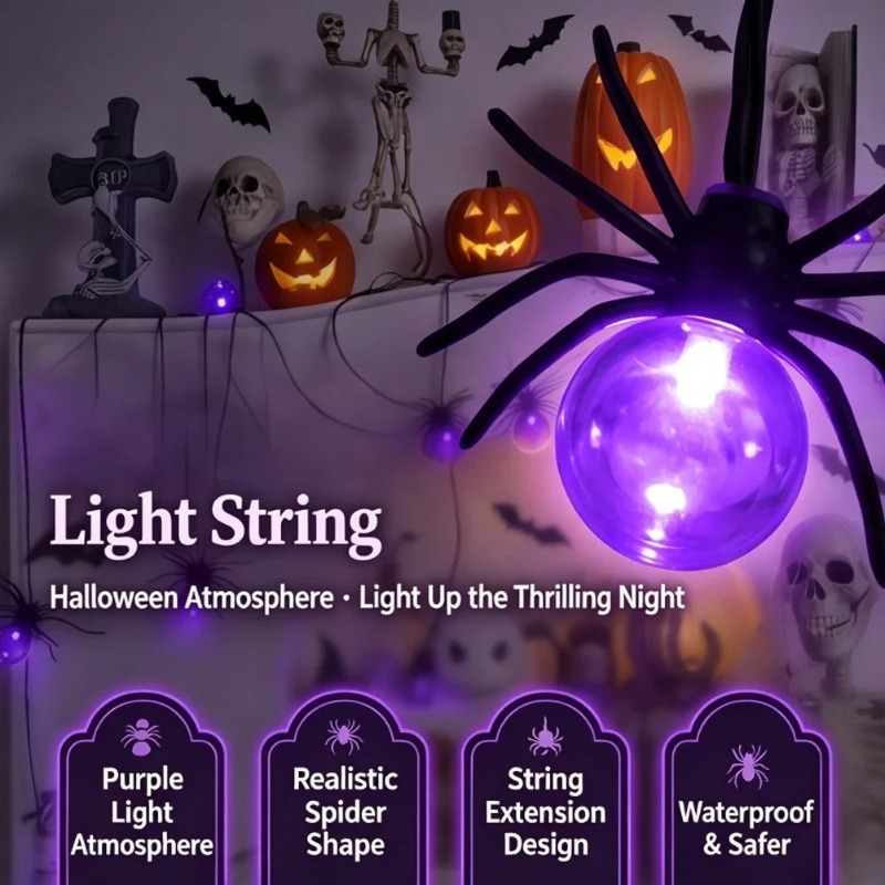 Lampki LED w kształcie pająków – Garden Lighting Decor recenzja i cena