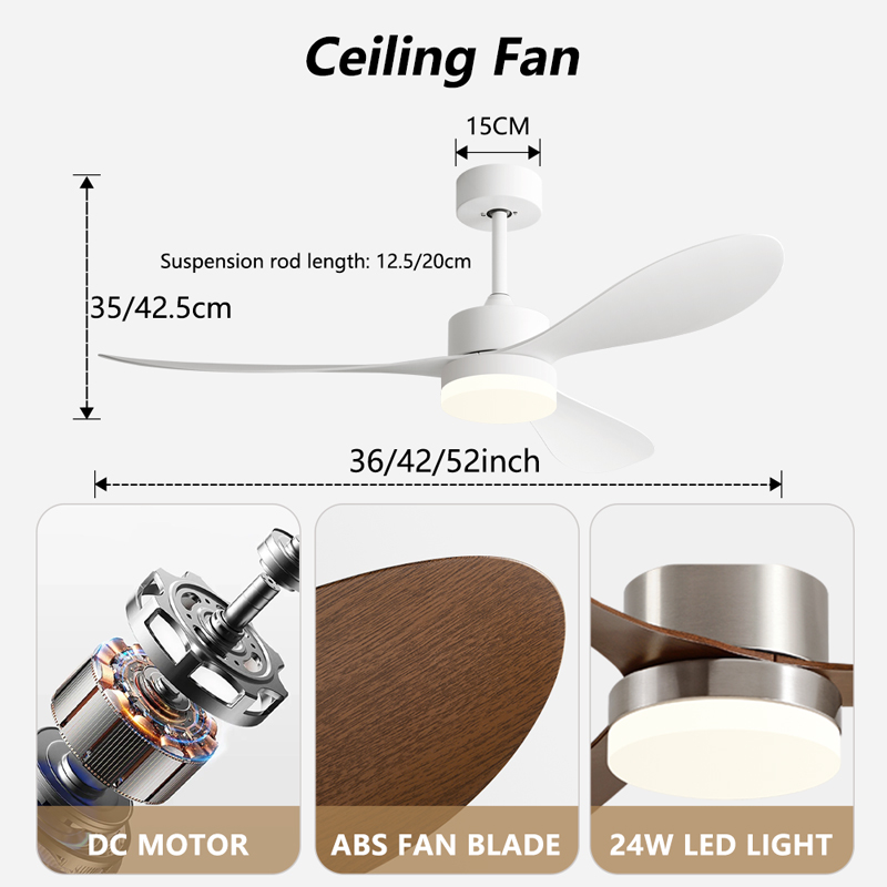 Wentylator sufitowy 36/42/52 c – Decor Lighting Ceiling Fans recenzja i cena