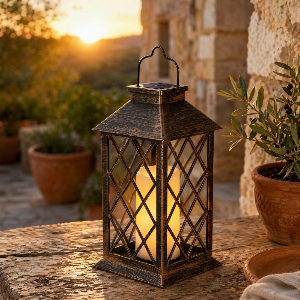 Retro Lampion Solarny, Zewnętr – Garden Lighting Decor recenzja i cena
