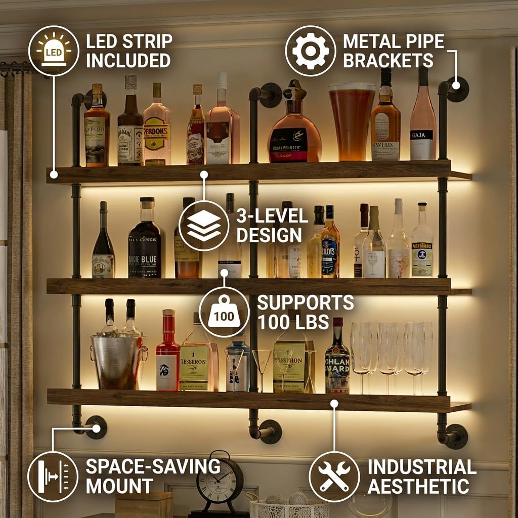 Półka na wino do montażu na śc – Kitchen Decor Lighting recenzja i cena