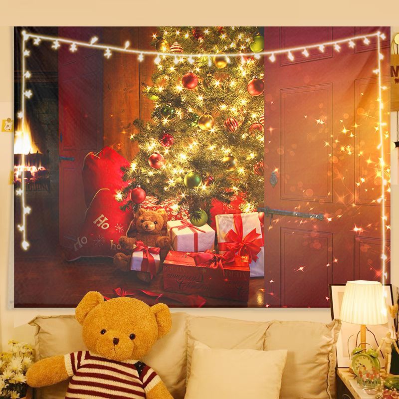 Gobelin ścienny VIKAMA, świąte – Home Decor Lighting Tree recenzja i cena
