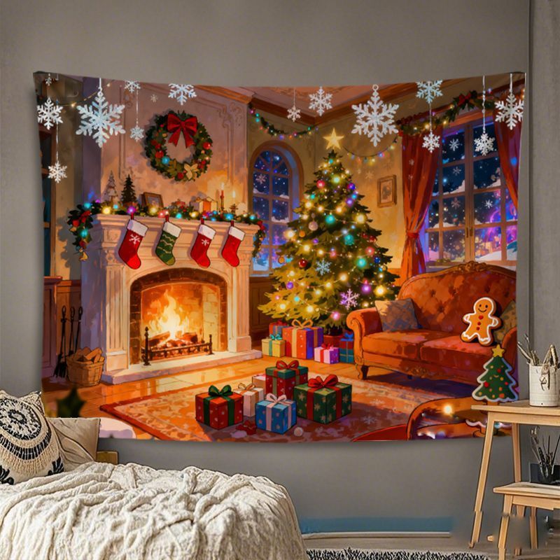 Gobelin ścienny VIKAMA, świąte – Home Decor Lighting Tree recenzja i cena