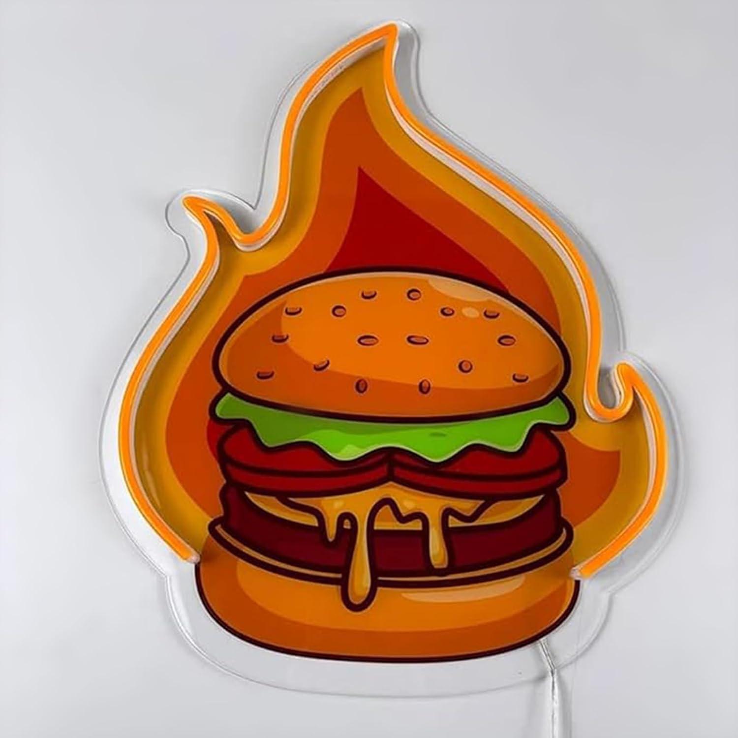 Neonowy Znak LED Burger Hambur – Kitchen Decor Lighting recenzja i cena